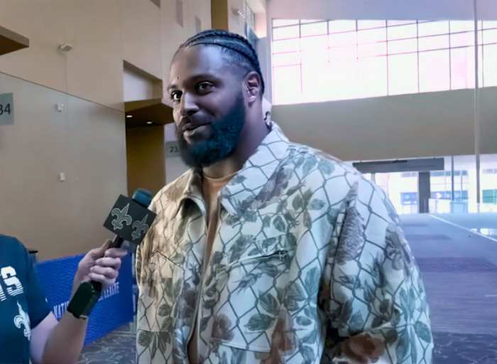 Cam Jordan interviewed by Erin Summers
